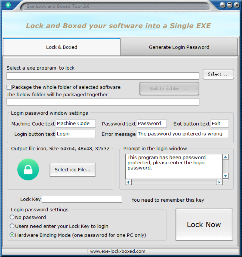 Exe Lock and Boxed Tool 2.6 full